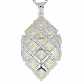 Sterling Silver Semi Mount Pendants Setting CU 5X5mm PE 6x4mm Multiple Stone - Syzjewelry